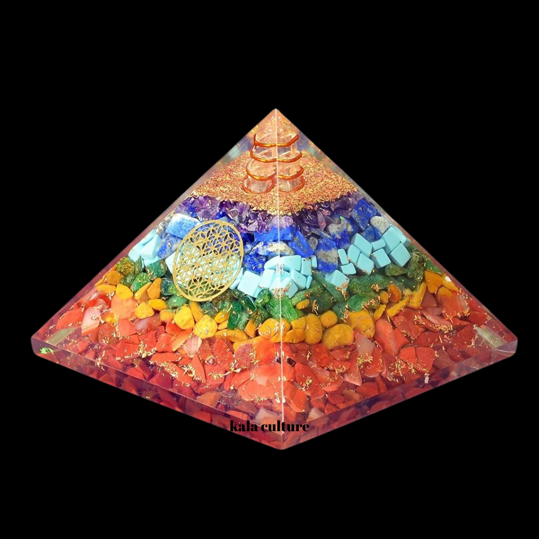 Sept chakra avec fleur de vie