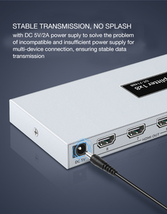 DTECH 8 Way 8 Ports <strong>HDMI</strong> Splitter 1 <strong>Input</strong> 8 <strong>Output</strong> 4X2K@30Hz for HDTV 1x8 <strong>HDMI</strong> <strong>Switch</strong>