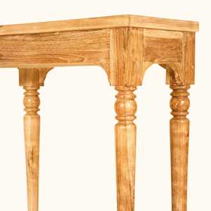 Mộc Mạc rắn xoài Bảng điều khiển Belgian Tu viện phong cách hành lang lối vào bảng với kệ cho phòng khách và biệt thự. - Product Image 3