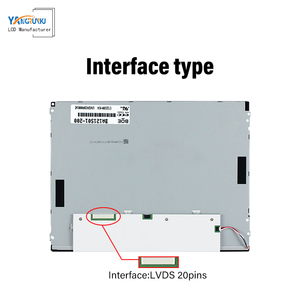 Módulos LCD industriales BOE, panel de pantalla de 12,1 pulgadas de, combinación de placa de controlador y panel táctil, conector LVDS de 20 pines - Product Image 2