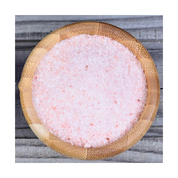 Organic Himalayan Pink Salt Granules in Bag Packaging Solid Organic Bulk Pink Salt Pink Himalayan Crystal Fine Salt 0.25-1.0mm