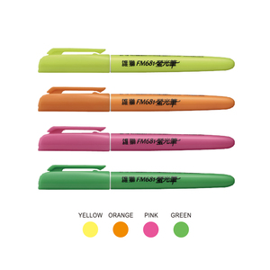 FM-681 Fluorescent <strong>Marker</strong>, <strong>Chisel</strong> <strong>Tip</strong> <strong>Highlighter</strong> &amp; Text <strong>Marker</strong> - Product Image 1