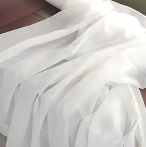 Indian Plain Solid White Color 100% Cotton Fabric Voile Craft Dressing Material Luxury Dress Making Raw Cotton Textile Wholesale