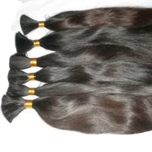 Tek çekilmiş ham bakire işlenmemiş gevşek derin dalga tarzı hint tapınak donör Remy saç ekleme ucuz toplu hindistan - Product Image 1