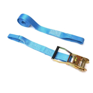 Make Use of Solid Ratchet Straps Tie Downs Polyester Belt Blue 38mm Without <strong>Hooks</strong> for Securely Securing <strong>Different</strong> Types of Goods - Product Image 1