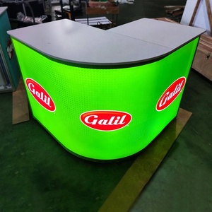 Mùa hè Fancy thực phẩm Hiển thị 20x20 triển lãm thương mại Booth thiết kế với cong LED Backlit truy cập và treo dấu hiệu - Product Image 3