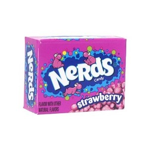 NERDS sakızlı kümeleri gökkuşağı gevrek ve sakızlı şeker çantası