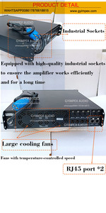 Universal SMPS 6800 WATT 4 Channel Class D German DFM <strong>DSP</strong> <strong>Network</strong> Control Audio <strong>DSP</strong> Power Amplifier LA Amplified Controller - Product Image 5
