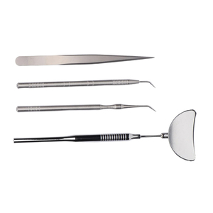 Yüksek 4 adet kirpik uzatma cımbız ayna seti araç kiti etkileyici sonuçlar ucuz fiyat paslanmaz çelik kirpik uzatma araçları - Product Image 6