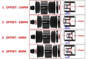 4x RC 2.2タイヤ高さ127mm & 2.2ビードロックホイール4オフセット1/10泥クローラー用