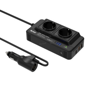 GCSOAR 200W DC to AC Mini Car Power Inverter with Cigarette Lighter Plug Type-C <strong>USB</strong> Charge for European Regulations - Product Image 6