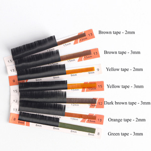 Kahverengi kirpik uzantıları kirpik uzantıları malzemeleri özel kirpik kıvırmak düğüm ücretsiz istikrarlı curl tam hacimli yapay kirpikler - Product Image 5