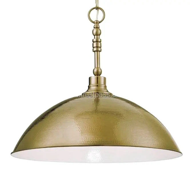 Pirinç Metal kolye ışık Modern Vintage Vintage tasarım Metal kolye lambaları yıldırım ev ve iç için