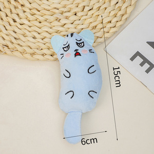 Wholesale Eco-Friendly <strong>Catnip</strong>-Infused Durable Plush Interactive <strong>Toy</strong> Cute <strong>Cat</strong> Chewing Stuffed <strong>Toy</strong>
