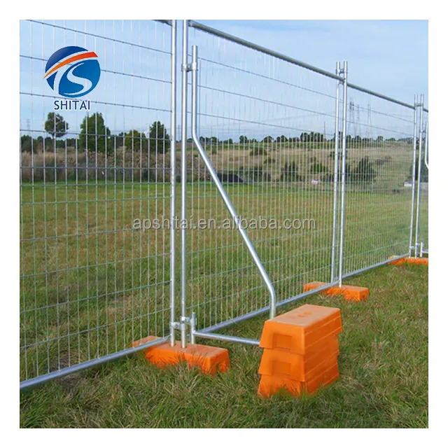 Toptan özelleştirmek şantiye çit galvanizli çıkarılabilir ağır güvenlik avustralya geçici çit