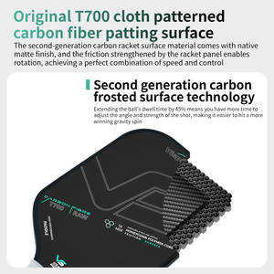 ไม้แร็กเก็ต Vispivo VS R22 คุณภาพสูง ทำจากคาร์บอนไฟเบอร์แบบ Widebody สำหรับ T700 Twill ขึ้นรูปด้วยความร้อน 360 องศา ผิวด้าน ได้รับการรับรองจากสหรัฐอเมริกา - Product Image 4