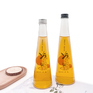 定制印刷锥形玻璃瓶250毫升400毫升，用于苏打水果汁和饮料 - Product Image 4