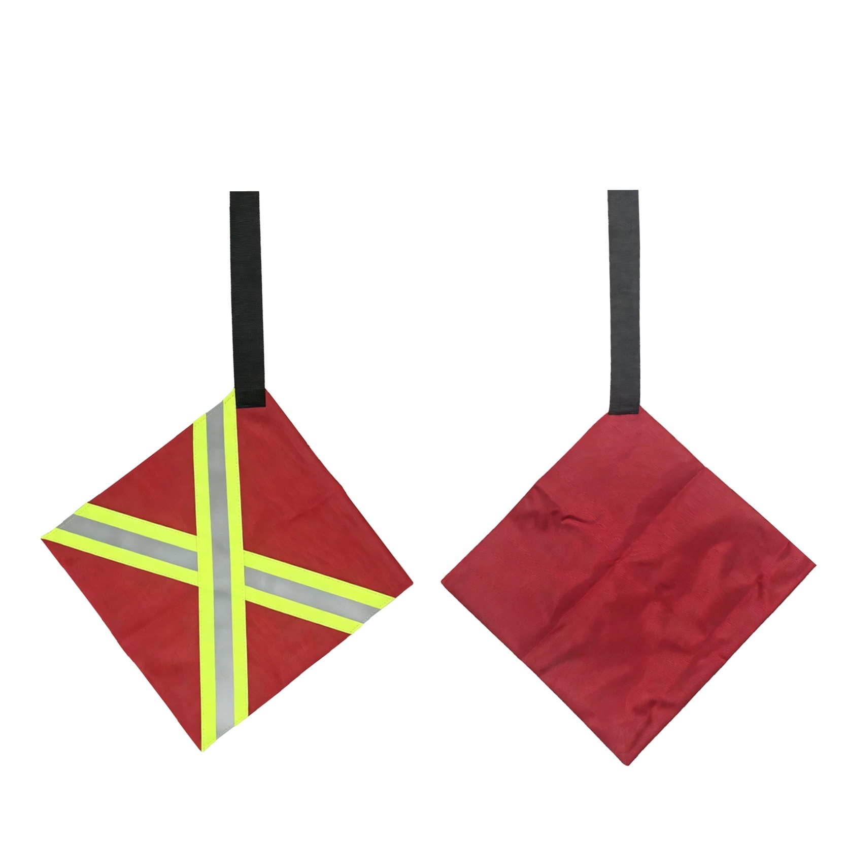 Square yellow reflective strip / double layer