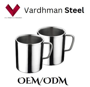 ステンレス鋼二重壁コーヒー & ティーカップ、二重壁スチールコーヒーマグカップ、スチールティーとコーヒーカップ