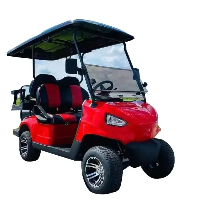 Kaldırma golf arabası A827.2 + 2G 4 koltuklu sokak yasal elektrikli golf arabası curtis denetleyicisi ile