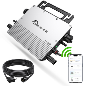 800W MPPT Grid Tie Micro Solar <strong>Inverter</strong> <strong>18</strong>-55VDC Solar Panel Input IP67 Built-in WiFi for 120VAC or 230VAC Home Grid Solar Power - Product Image 5