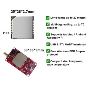 R300 UHF RFIDリーダーモジュールArduino Raspberry Pi ESP32用ロングレンジカードリーダー | 無料Windows SDK - Product Image 2