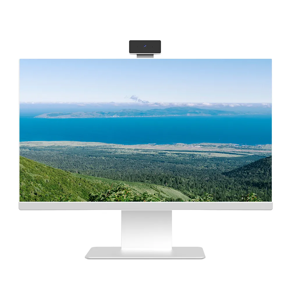 Oyun bilgisayarı 23.8 inç monitör PC bilgisayar i5 12500 dokunmatik panel pc endüstriyel durumda oyun pc