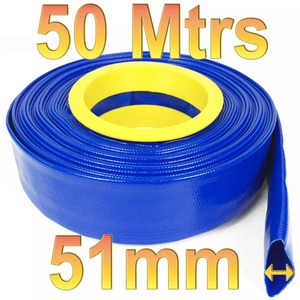 蓝色PVC软管排水泵灌溉1.5铺设扁平输送管 - Product Image 5