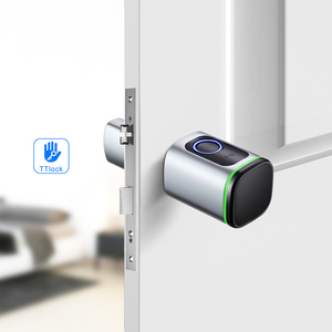 OEM Factory Security Tuya Ttlock <strong>Blue</strong>-Tooth Biometric Fingerprint Rfid Card <strong>Key</strong> Unlock Smart Cylinder Door <strong>Lock</strong> - Product Image 1