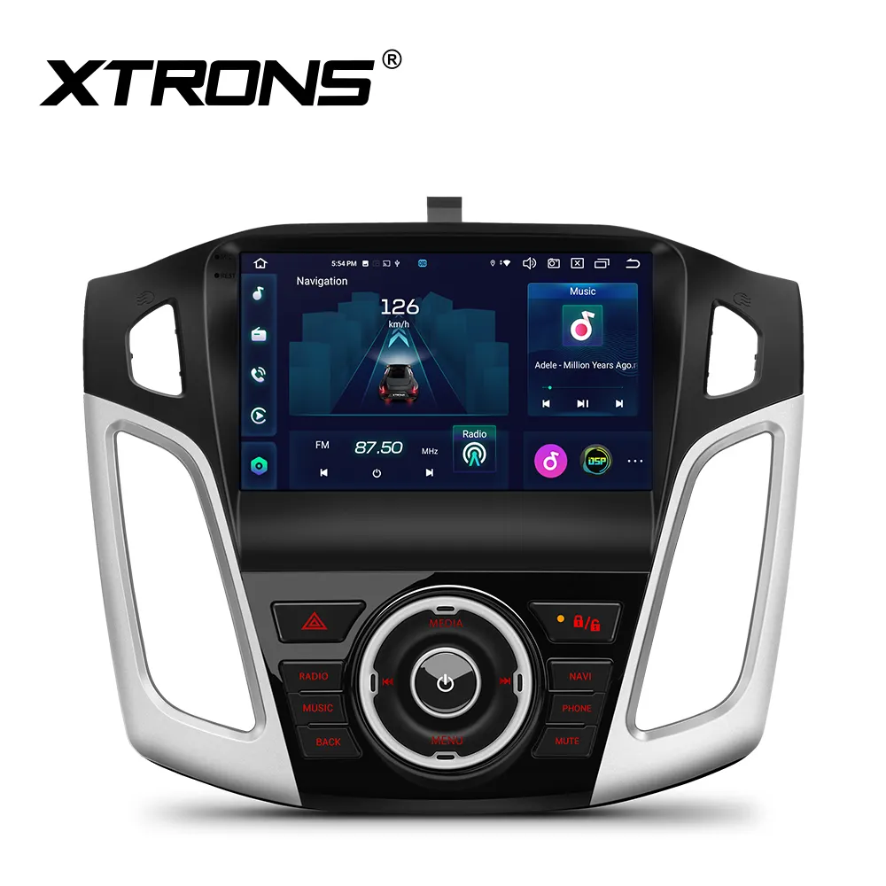 XTRONS أندرويد 12 8Core 8 + g راديو ملاحة GPS 9 بوصة سيارة 4G SIM مشغل سيارة ستيريو لفورد فوكس-ay Auto