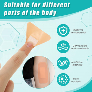 Vendajes surtidos Adhesivo flexible PE Vendajes impermeables Suministros de cuidado Estilo lindo Vendaje elástico colorido - Product Image 5