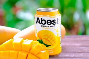 高品質のマンゴージュース100% ナチュラルイン缶330ml Abustブランドのソフトドリンクからすぐに輸出可能