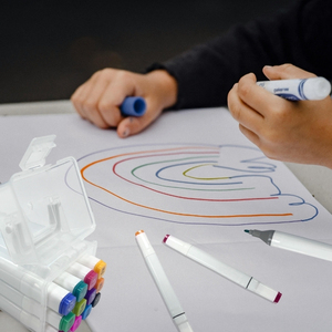 Permanentes Markierung sset mit Fein-und Meißels pitze für Office-Etikettierung und Dual Tip Art Drawing Marker - Product Image 4