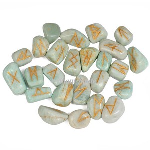 Oyulmuş kahverengi kaplan gözü Rune Divination için Set - Product Image 3