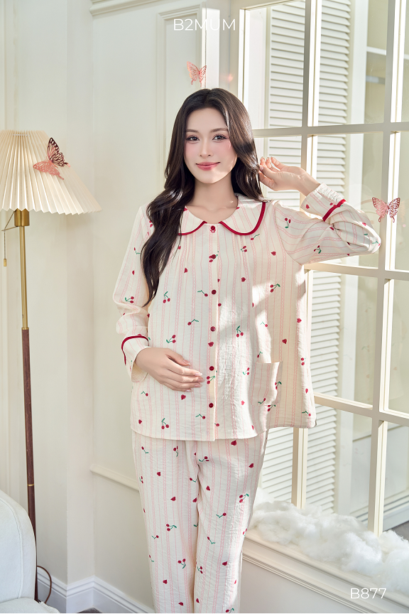 สีเบจลายทางสีชมพู