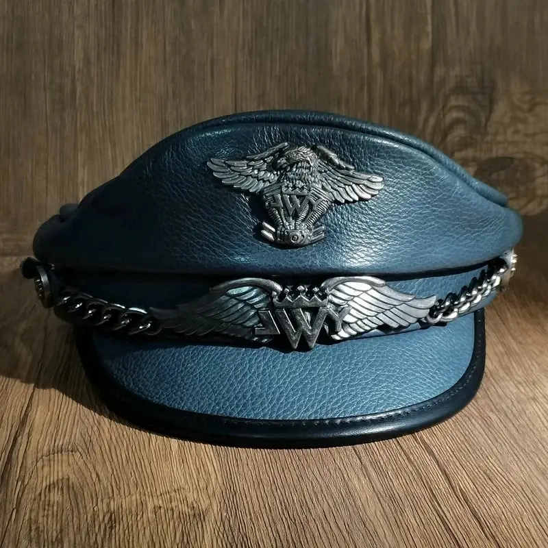 Berretto di picco uniforme di stile di moda di sicurezza fatto a mano personalizzato utilizzato per gli scout del servizio antincendio e l'agente di sicurezza