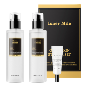 Skin Starter Set <strong>Advanced</strong> Snail 96% Mucin Power Essence &amp; Retinol 0.1% Cream Mini Sample Daily Hydrating &amp; Firming Skin Care <strong>Kit</strong> - Product Image 1