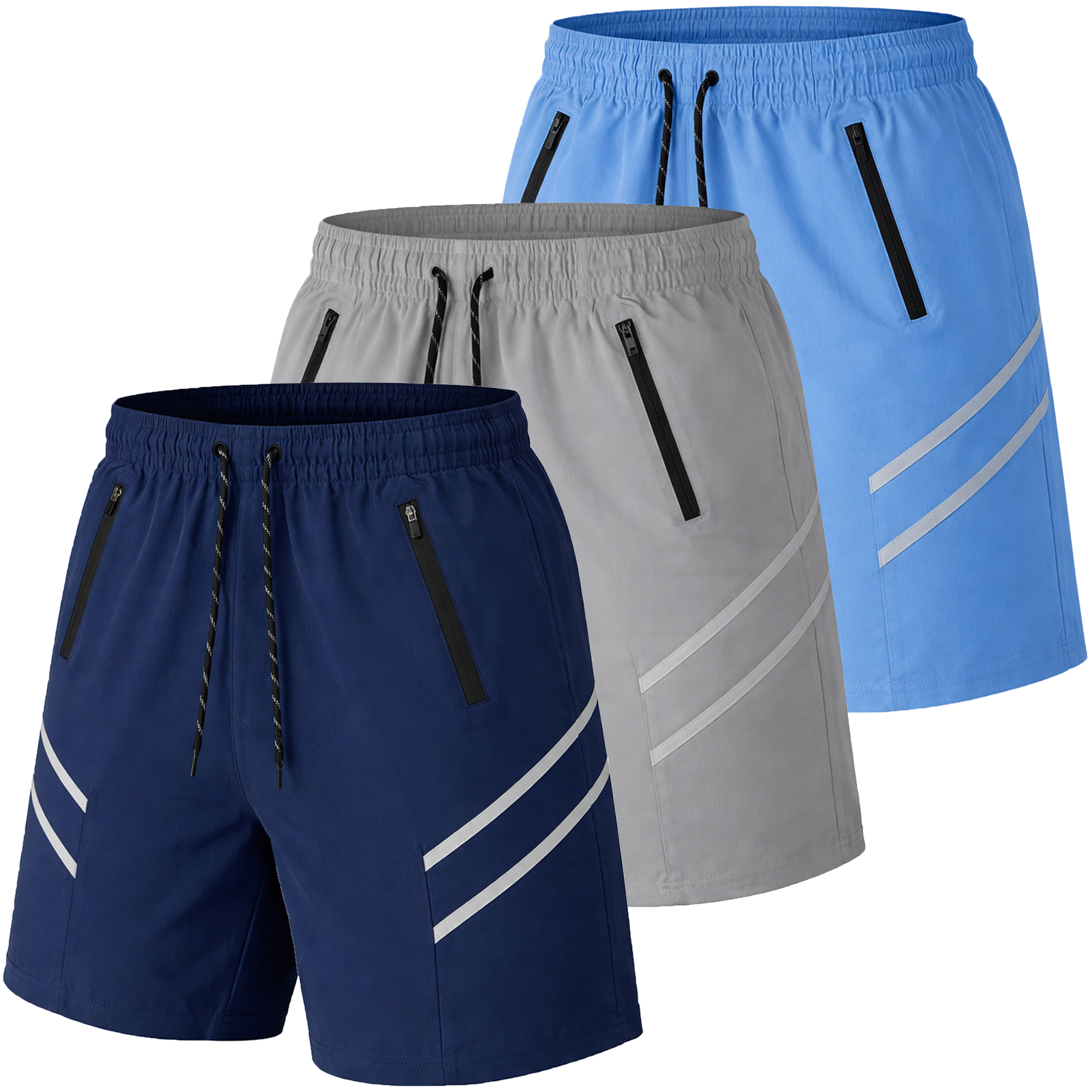 Navy & Silver & Light Blue