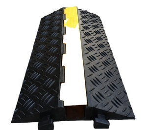 <strong>Yellow</strong> Jacket 1/2 /3/4/5 Channel Electrical Wire Cable Protector/Rubber Kerb <strong>Ramps</strong>/Floor Cable Cover - Product Image 5