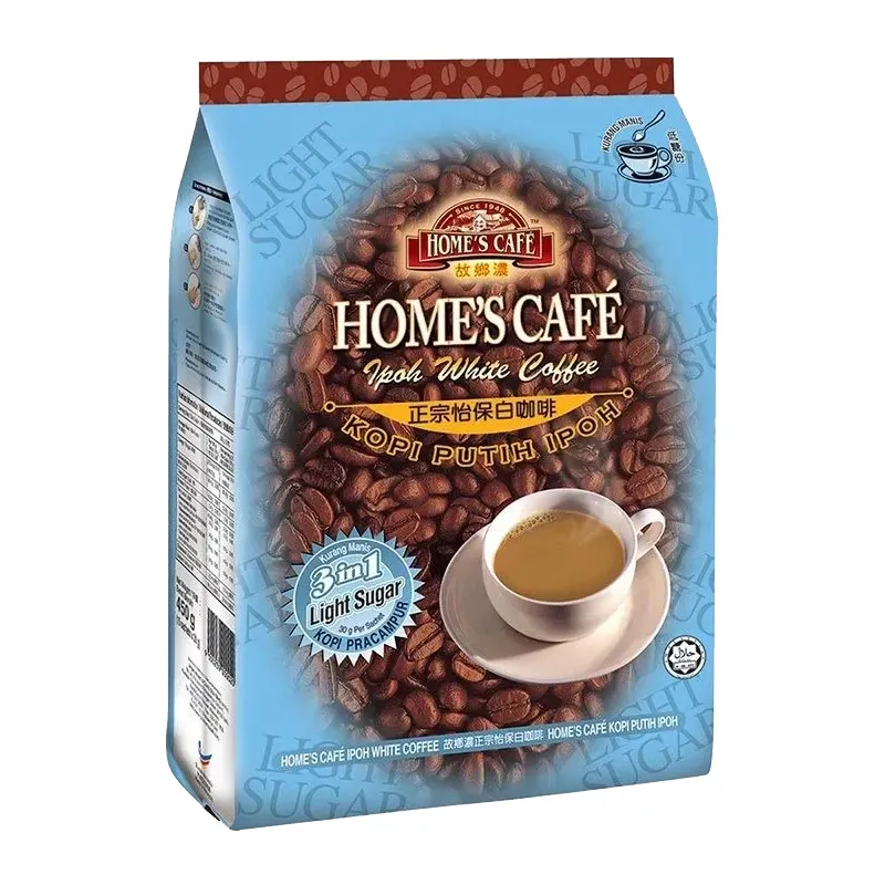 Ipoh Home's Cafe 3 в 1 меньше сахара белый кофе 30 г x 15s x 24 pkts