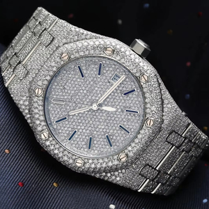 奢华金色男女机械表 -- 设计优雅的自动自动上弦不锈钢表壳 - Product Image 1