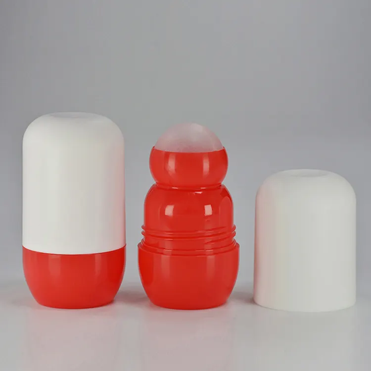 Proveedor personalizado rollo de plástico en botella vacía de desodorante, fábrica de botella de plástico de desodorante PP nuevo desarrollado