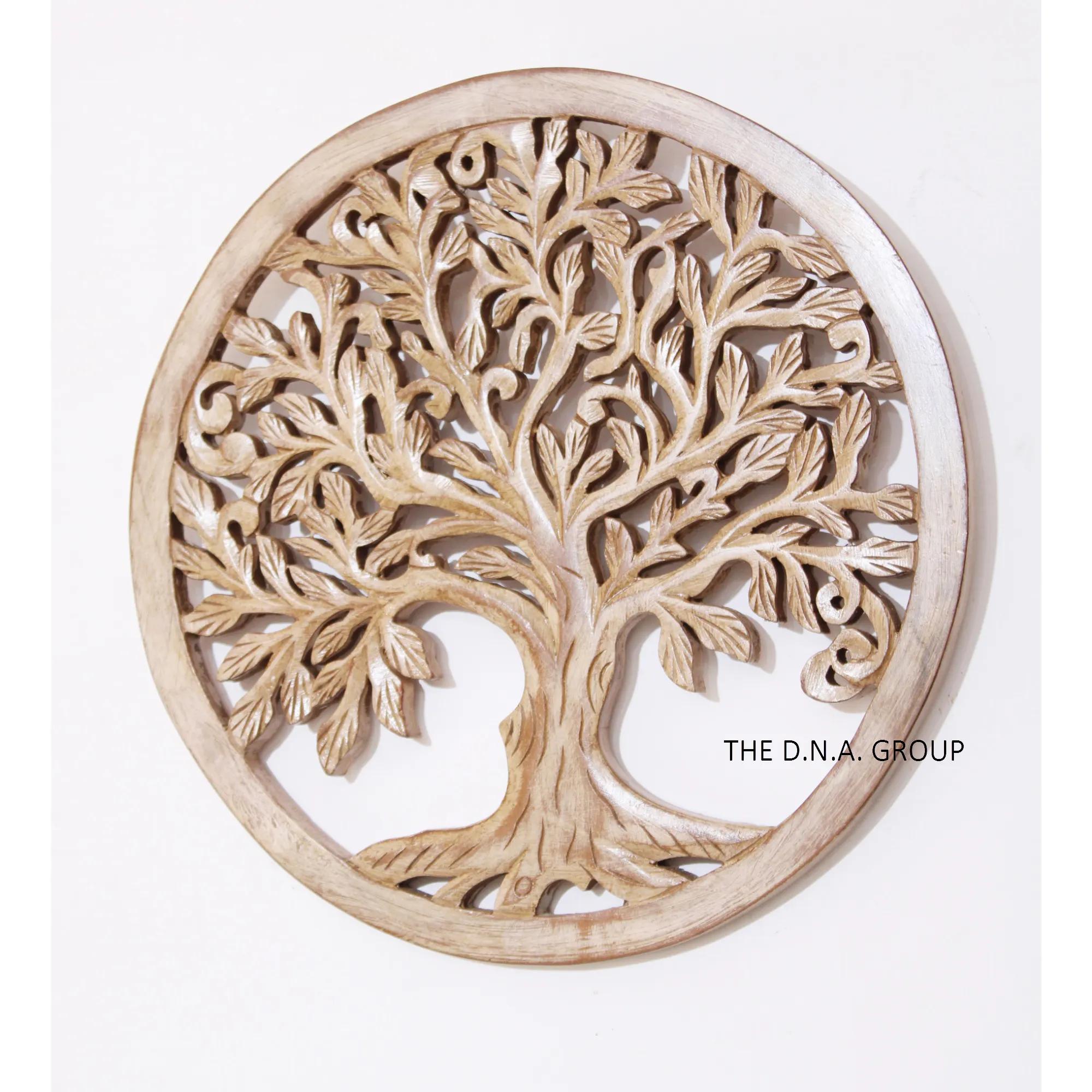 Design unico rotondo in legno albero della vita Design pannello decorativo da parete per decorazioni murali pannello da parete in legno