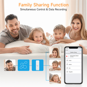 Detector de movimiento de alarma inteligente con función de compartir en familia y sensor de movimiento de vibración inalámbrico para uso personal - Product Image 4