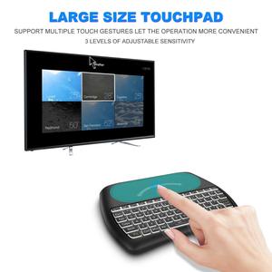 <strong>Mini</strong> Wireless <strong>Keyboard</strong> D 8 <strong>Mini</strong> <strong>Keyboard</strong> with <strong>Touchpad</strong> Colorful Backlit Small Wireless <strong>Mini</strong> Handheld Remote <strong>Keyboard</strong> - Product Image 5