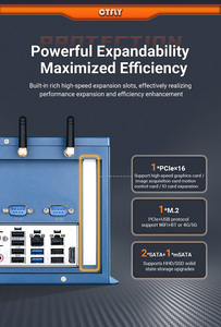 CTX11-WIPC Industrial Edge AI <strong>Computer</strong> Intel I3 I5 I7 6th-9th Gen Core Independent CPU 10USB 6COMPCIe*16 8GPIO Embedded Box PC - Product Image 4