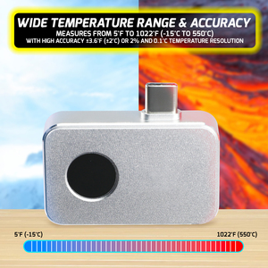 กล้องจับภาพความร้อนแบบปลั๊กแอนด์เพลย์แอนดรอยด์สำหรับถ่ายวิดีโอ - Product Image 6