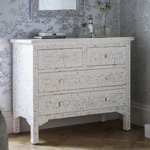 New Arrival High Quality S R Exports Drawer Chest with Multi-Color Mother of Pearl <strong>Inlay</strong> for Home and Bathroom Use - Product Image 3