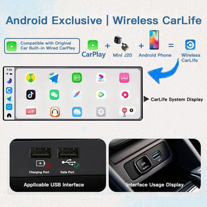 Uniean Nhà Máy Mini 2-Trong-1 Carplay Android Tự Động Adapter Nhỏ USB Loại C <span class=keywords><strong>Dongle</strong></span> Không Dây Carplay Chuyển Đổi Cho iPhone Android - Product Image 6