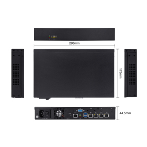 Firewall Mini Pc Intel Celeron J1900 Ddr3 Msata Linux 4LAN 1G Router su Rack 4core VPN <span class=keywords><strong>Server</strong></span> di gestione Internet in magazzino - Product Image 3